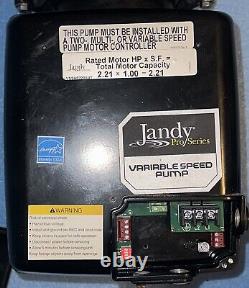 Jandy Pro Series ePump Variable Speed Pool Pump 2.2 Hp -Tested- No Controller