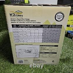 K2 1 HP Above Ground Pools Standard Pool Pump MODEL PPV10001SPK With SPEEDSHIP