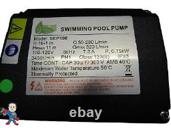 LX SEP 1.0HP Pool Pump Swimming Pool Pump 4980GPH In/Above Ground Pool Pump 1.5