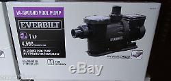 NEW EVERBILT 1 HP 230/115 Volt IN-GROUND POOL PUMP with PROTECTOR TECHNOLOGY