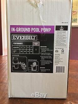 NEW EVERBILT 1 HP 230/115 in ground pool pump