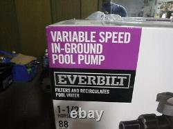 NEW Everbilt 1.5 HP Variable Speed Pool Pump, PCP15001-VSP