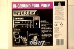 NEW IN BOX EVERBILT 1 HP 230/115 Volt IN-GROUND POOL & SPA PUMP FREE SHIPPING