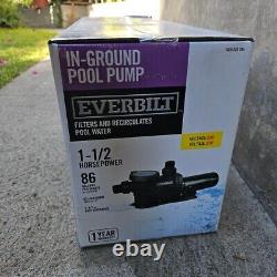 NEW In BOX Everbilt 1.5 HP 2-Speed 230V Pool Pump FREE SHIPPING