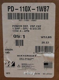 NEW Waterway PD-110X Power Defender Spa Pump HP 2 Speed 115V
