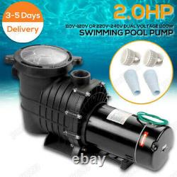 New 110-240V 2HP Inground Swimming Pool pump motor Strainer Hayward Replacement