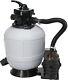 New 13 Sand Filter Above Ground 3/4HP Pool Pump 3435GPH Flow for Hot Tubs, Spas