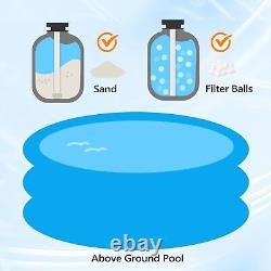 New 13 Sand Filter Above Ground 3/4HP Pool Pump 3435GPH Flow for Hot Tubs, Spas