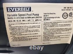 New Everbilt 1006 460 127 1 HP Variable Speed Pool Pump (PCP10001-VSP)