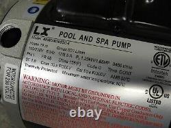 New LX Swimming Pool and Hot Tub Spa Water Pump (Model 48WUA16563C-I)