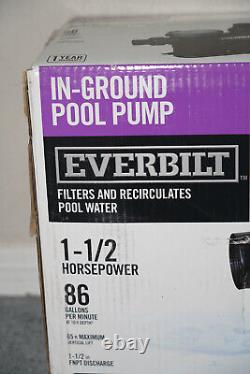 New & Sealed! $519 Everbilt 1.5 HP 2-Speed 230V Pool Pump