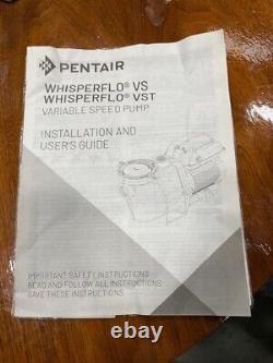 Pentair EC-011533 WhisperFlo VS Variable Speed Pool Pump, 2.6 THP