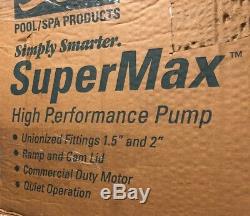 Pentair Sta-Rite N1-3/4A HP SuperMax Standard Single Speed Inground Pool Pump