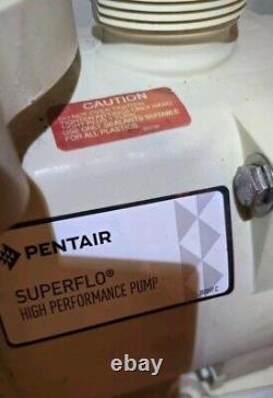 Pentair SuperFlo 1.1 HP High Perform Pump 115/230V New Bearings, Pro-prepared