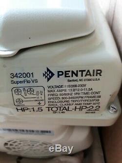 Pentair SuperFlo VS Pump 342001 In-ground Swimming Pool, with Drive Assembly