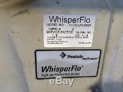 Pentair WhisperFlo 2 HP WFE- 2FE8 Inground Swimming Pool Pump
