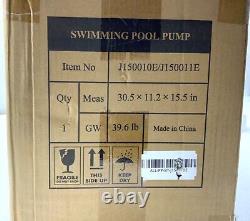 Pipopa J150010E 2hp Inground Pool Pump Dual Voltage 6420GPH Flow