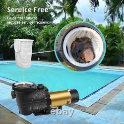 Pool Pump, 1.5HP Energy Saving Two Speed In/Above Ground Pool Pump, Self-primi