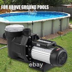 Pool Pump 2.5HP Swimming Pool Pump In/Above Ground Motor Strainer Filter Basket