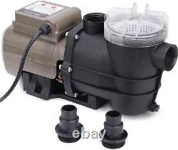 Pool Pump with Timer and Basket Filter, 2700GPH, 115V, 0.35HP