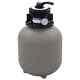 Pool Pumps Sand Filter with 4 Position Valve Gray 1.4 Pool Filter Spa Filter
