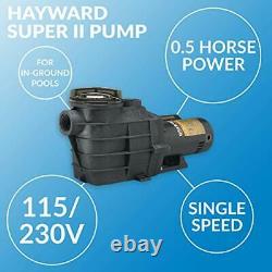 Replacement In Ground Pool Spa Pump 0.5 HP Energy Saving Powerful Single Speed
