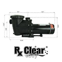 Rx Clear Mighty Niagara 2 HP In-Ground Single Speed Swimming Pool Pump 230V
