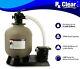 Rx Clear Radiant 19 Above Ground Swimming Pool Sand Filter System with 1 HP Pump