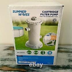 SHIPS TODAY Summer Waves 1000GPH Universal Filter Pump for Above Ground Pool
