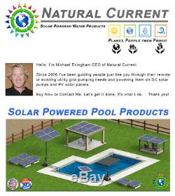 Solar Powered In-Ground Pool Pump Controller Pond 1.5hp Brushless Motor