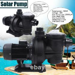 Solar Pump In-Ground Swimming Pool Pump Clean Spa Brushless Motor 48V 72V 110V