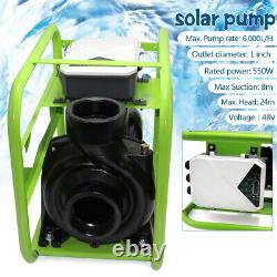 Solar Water Pump Kit In-ground and Above-ground Pool DC 48V 550W MPPT Controller