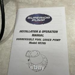 Superior Pump 92395 2100 GPH Auto Pool Cover Pump with 25' Cord