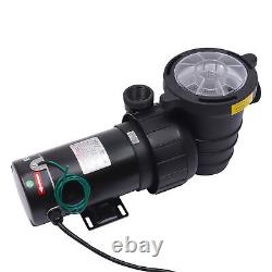 Swimming Pool Pump 1.5HP 1-Speed Filter Pump with Strainer fit In/Above Ground US