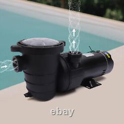 Swimming Pool Pump 1.5HP 1-Speed Filter Pump with Strainer fit In/Above Ground USA