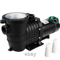 Swimming Pool Pump 1HP Pool Pump 110/220V 5544GPH In/Above Ground Strainer