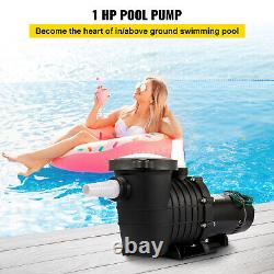 Swimming Pool Pump 1HP Pool Pump 110/220V 5544GPH In/Above Ground Strainer