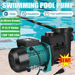 Swimming Pool Pump In/Above Ground with Motor Strainer Filter Basket 1.5HP FAST