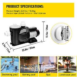 Swimming Pool Pump Motor SPA Pump Self-Priming 2.5HP 1850W