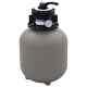 Swimming Pool Sand Filter Above Ground Pool System 4 Valve Fit 0.35-0.5 HP Pump