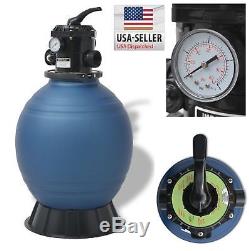 Swimming Pool Sand Filter System With Valve Compatible Pumps Of 1 HP Inground PE