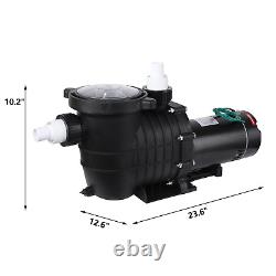 TECSPACE Commercial 1.5 HP 115V-230V 1000W In/Above Ground Swimming Pool Pump