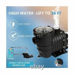 TOPWAY 2HP 110V Swimming Pool Pump 111GPM Filter Garden Inground and Above Gr
