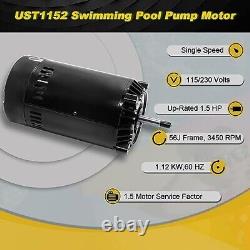 UST1152 Swimming Pool Pump Motor And Seal Replacement Kit Compatible With Haywar