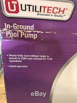 Utilitech Ut1100igpp 1-hp Thermoplastice In-ground Pool Pump 115/230 Volts