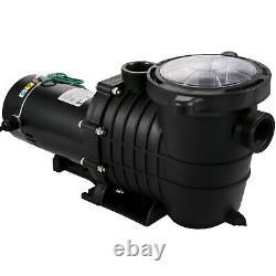 VEVOR 1HP Swimming Pool Pump 110/220V 5544GPH 34ft In/Above Ground Strainer withUL