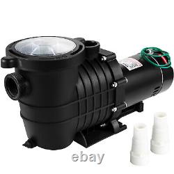 VEVOR Swimming Pool Pump 1HP Pool Pump 110/220V In/Above Ground Strainer 5544GPH