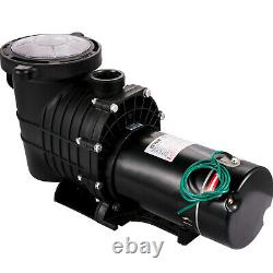 VEVOR Swimming Pool Pump 1HP Pool Pump 110/220V In/Above Ground Strainer 5544GPH