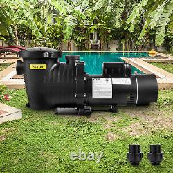 VEVOR Swimming Pool Pump In/Above Ground Pool Pump 1.5 HP 90 GPM with Strainer