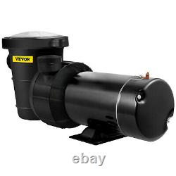 VEVOR Swimming Pool Pump In/Above Ground Pool Pump 2 HP 90 GPH with Strainer